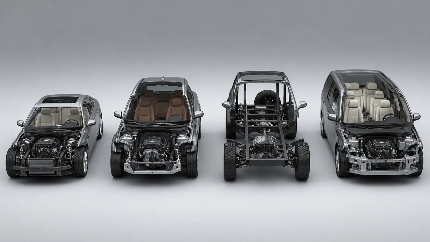 Cấu trúc các dòng sedan SUV và MPV Lexus