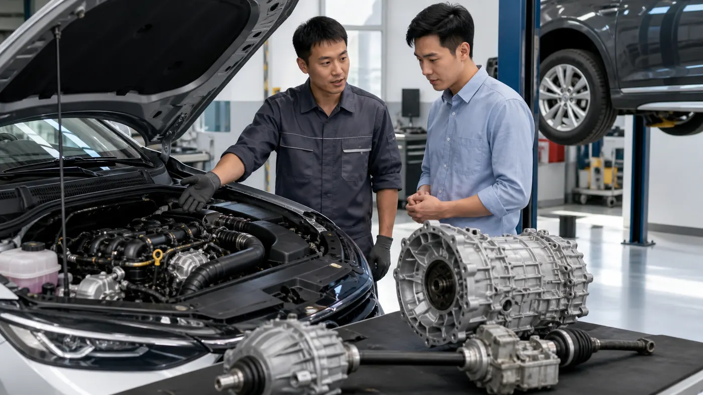 Đọc động cơ hộp số và dẫn động xe sang